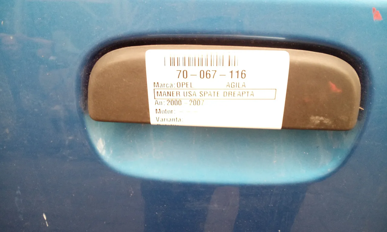 MANER USA SPATE DREAPTA OPEL AGILA A 2000-2007