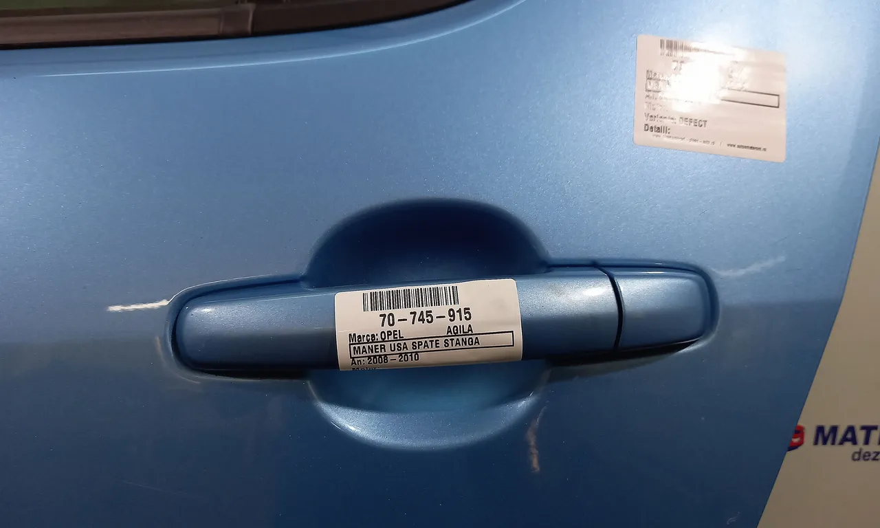 MANER USA SPATE STANGA OPEL AGILA B 2008-2014