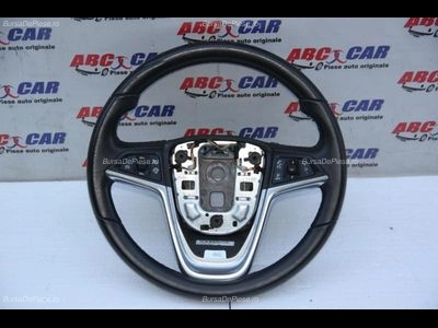 Volan din piele cu comenzi OPEL ASTRA J 2009-2015 oe 13351029, vedere frontata