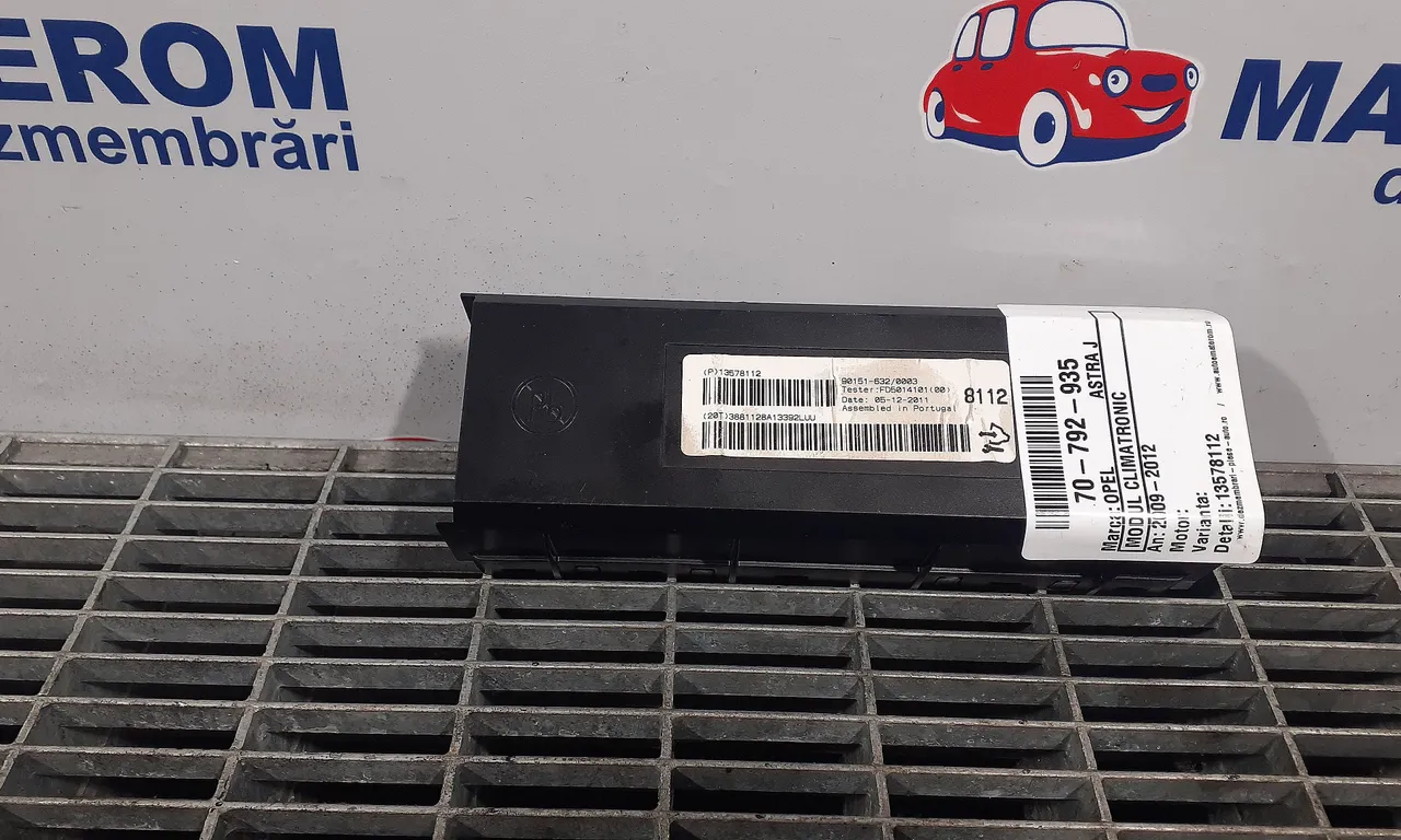 MODUL CLIMATRONIC OPEL ASTRA J 2009-2016