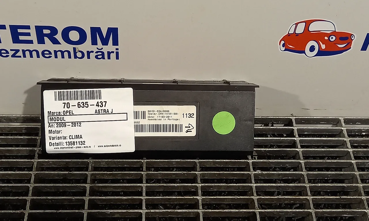 MODUL CLIMATRONIC OPEL ASTRA J 2009-2016