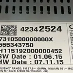 RADIO CD OPEL ASTRA K 1.4 2015-2022 oe-42342524, vedere laterala