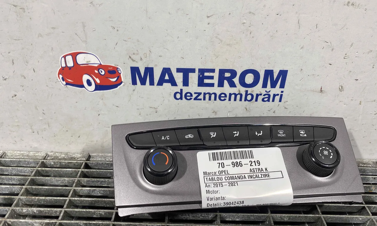 TABLOU COMANDA INCALZIRE OPEL ASTRA K 2015-2022