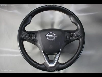 Volan din piele cu comenzi si airbag OPEL CORSA E 2014-2026 oe 39035999, vedere frontata