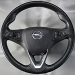 Volan din piele cu comenzi si airbag OPEL CORSA E 2014-2026 39035999, vedere frontata