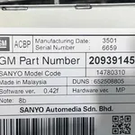 AFISAJ BORD OPEL INSIGNIA A 2.0 2008-2017 oe-20939145, vedere laterala
