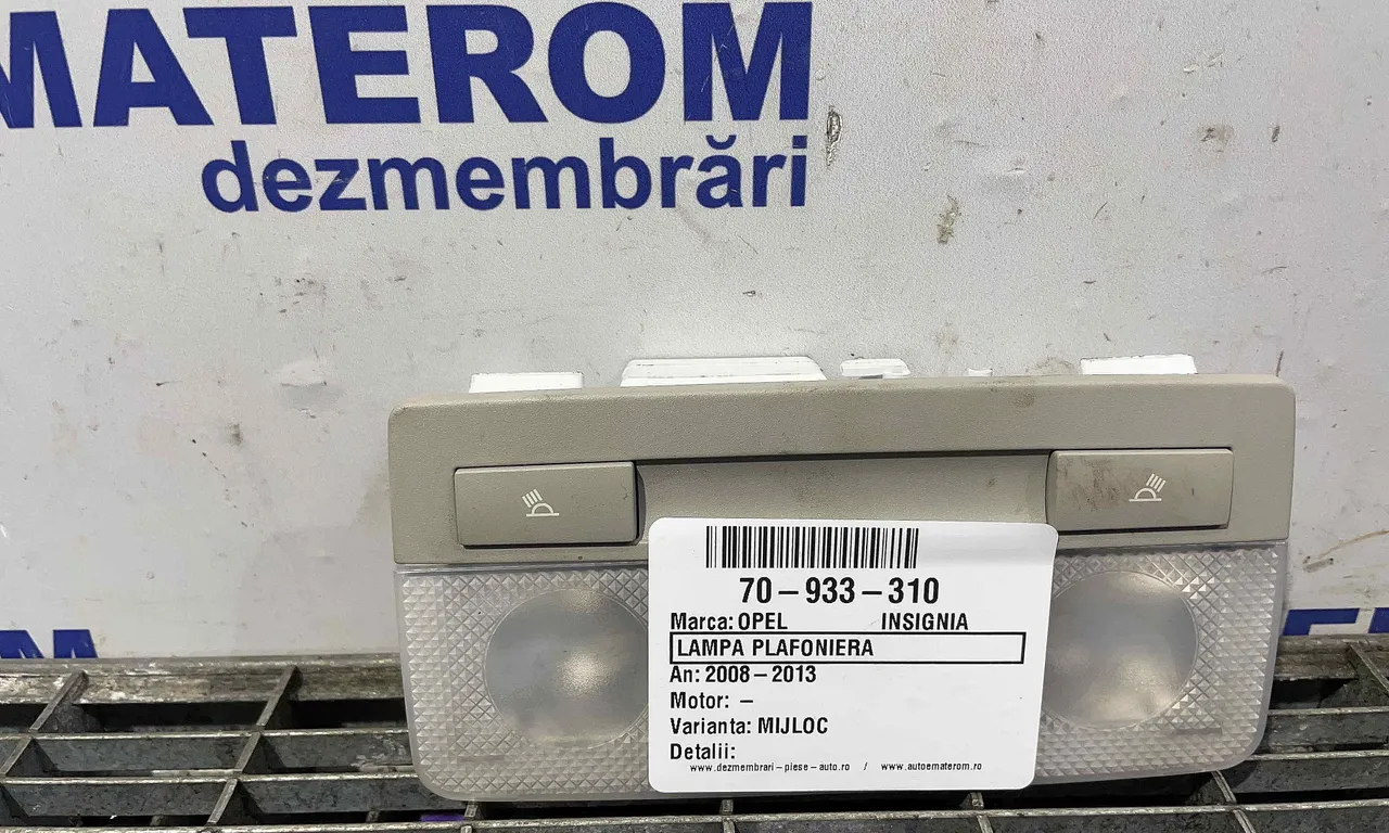 LAMPA PLAFONIERA OPEL INSIGNIA A 2008-2017