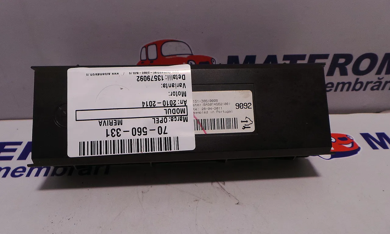 MODUL CLIMATRONIC OPEL MERIVA B 2010-2017