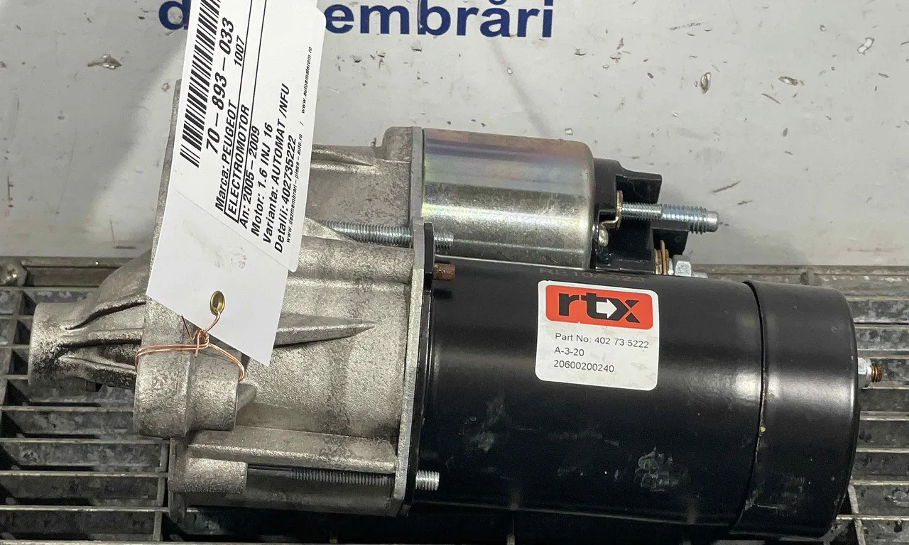 ELECTROMOTOR PEUGEOT 1007 2005-2009