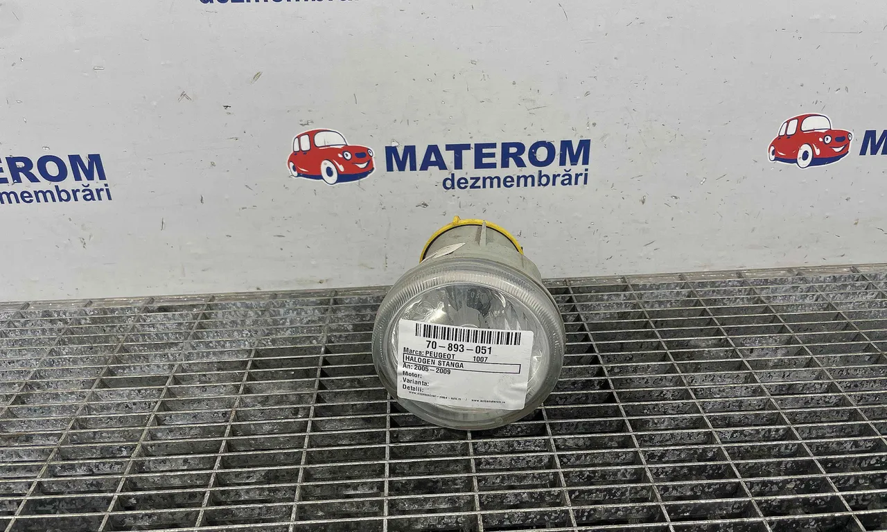 HALOGEN STANGA PEUGEOT 1007 2005-2009