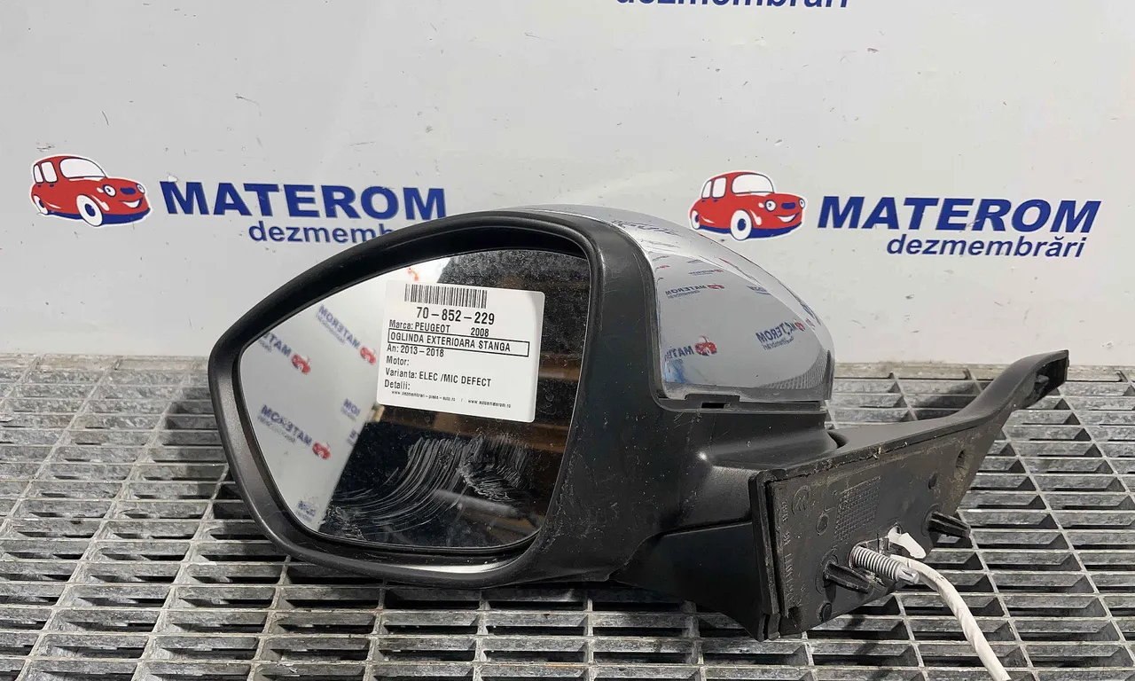 OGLINDA EXTERIOARA STANGA PEUGEOT 2008 I 2013-2018