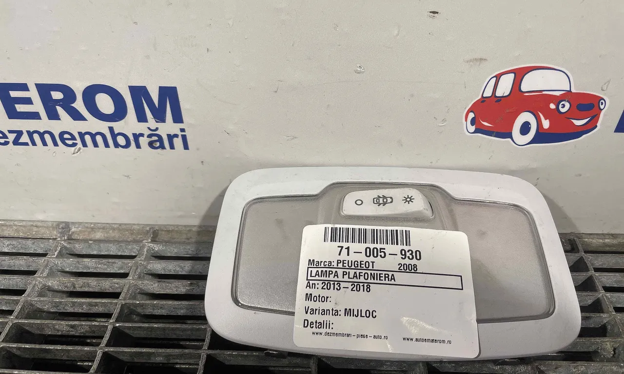LAMPA PLAFONIERA PEUGEOT 2008 I 2013-2018