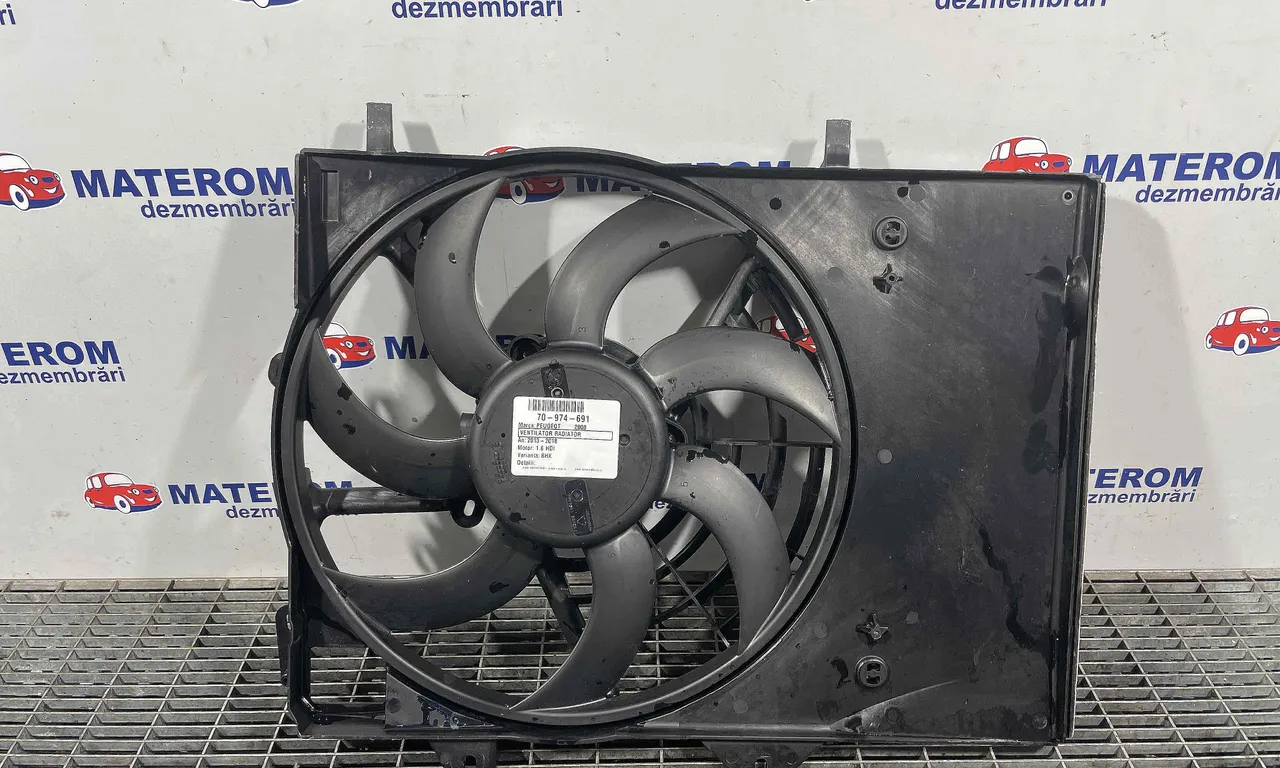 VENTILATOR RADIATOR PEUGEOT 2008 I 2013-2018