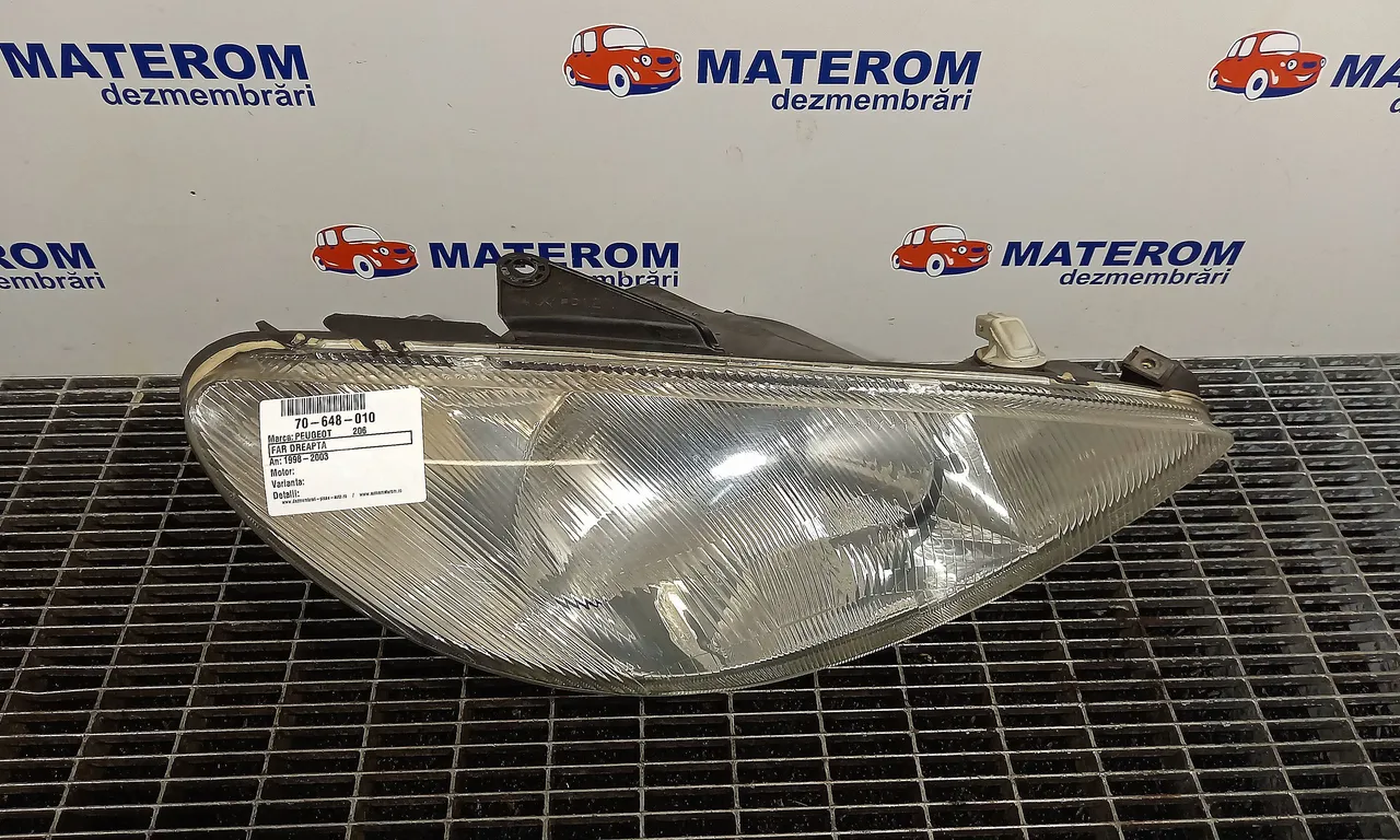 FAR DREAPTA PEUGEOT 206 1998-2012