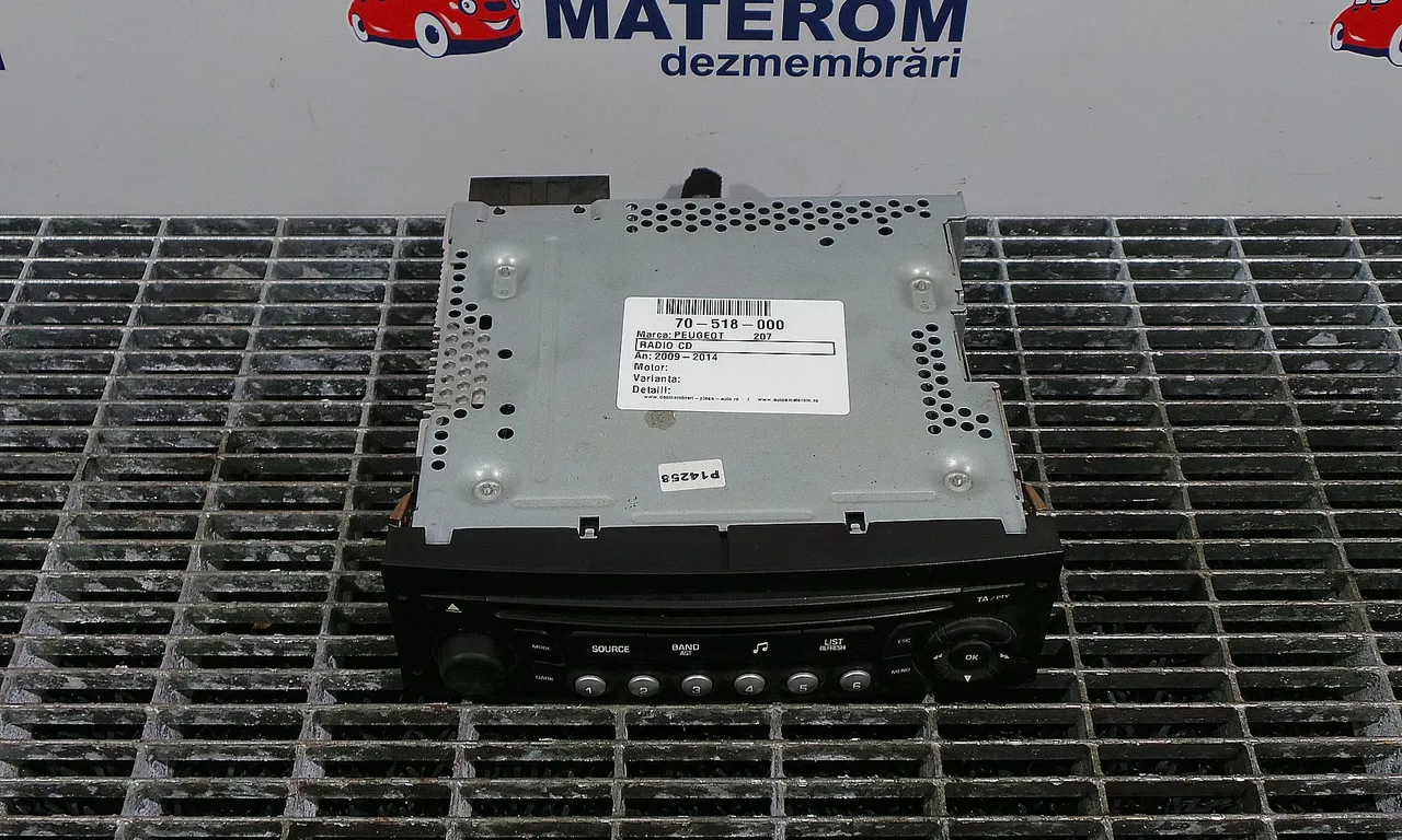 RADIO CD PEUGEOT 207 2006-2015