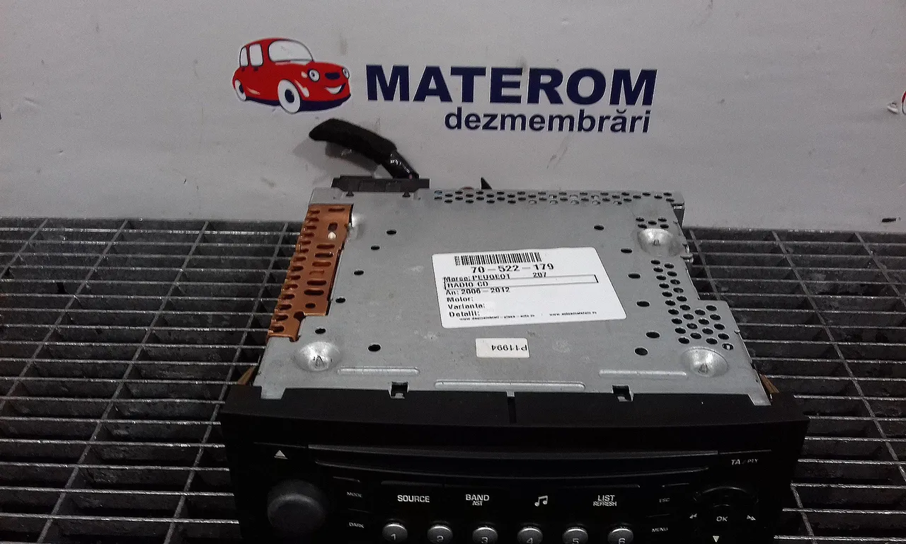 RADIO CD PEUGEOT 207 2006-2014
