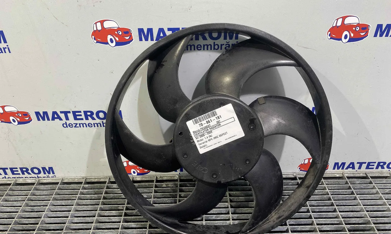 VENTILATOR RADIATOR PEUGEOT 207 2006-2015
