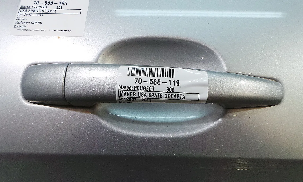 MANER USA SPATE DREAPTA PEUGEOT 308 I 2007-2016