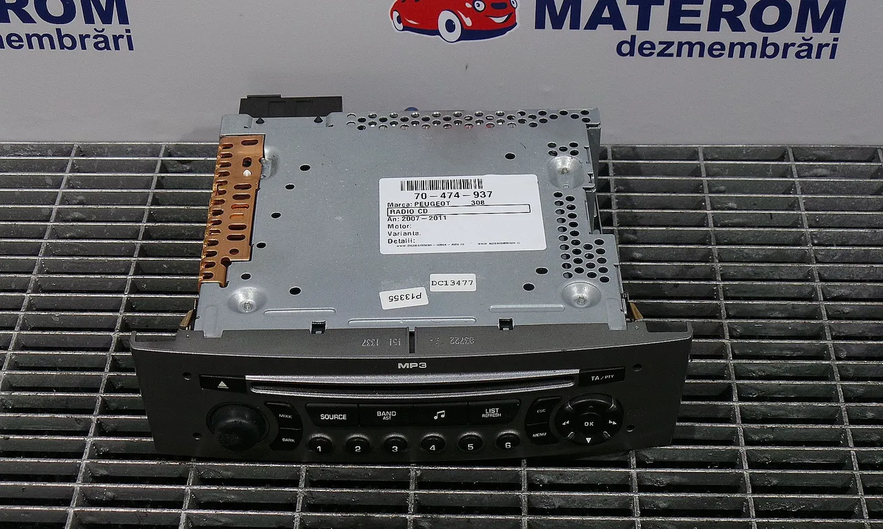 RADIO CD PEUGEOT 308 I 2007-2016