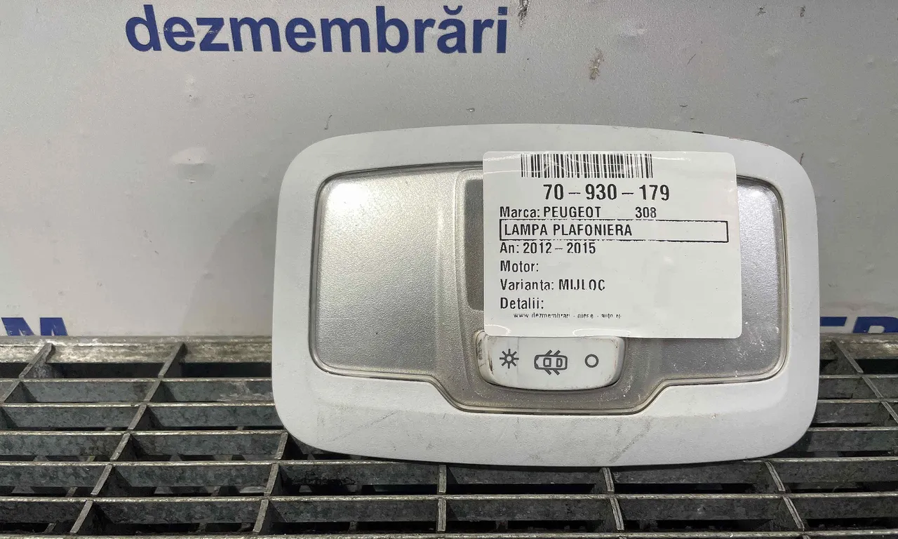 LAMPA PLAFONIERA PEUGEOT 308 II 2013-2021