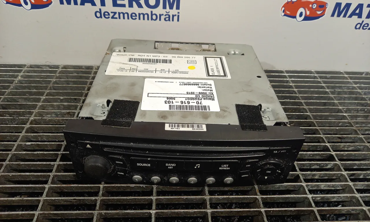 RADIO CD PEUGEOT 5008 2009-2017