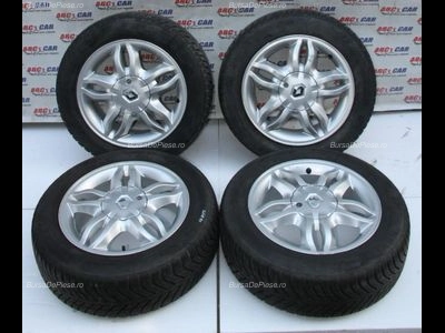 Set jante aliaj R15 RENAULT CLIO III 2005-2014 oe 8200317802, vedere frontata