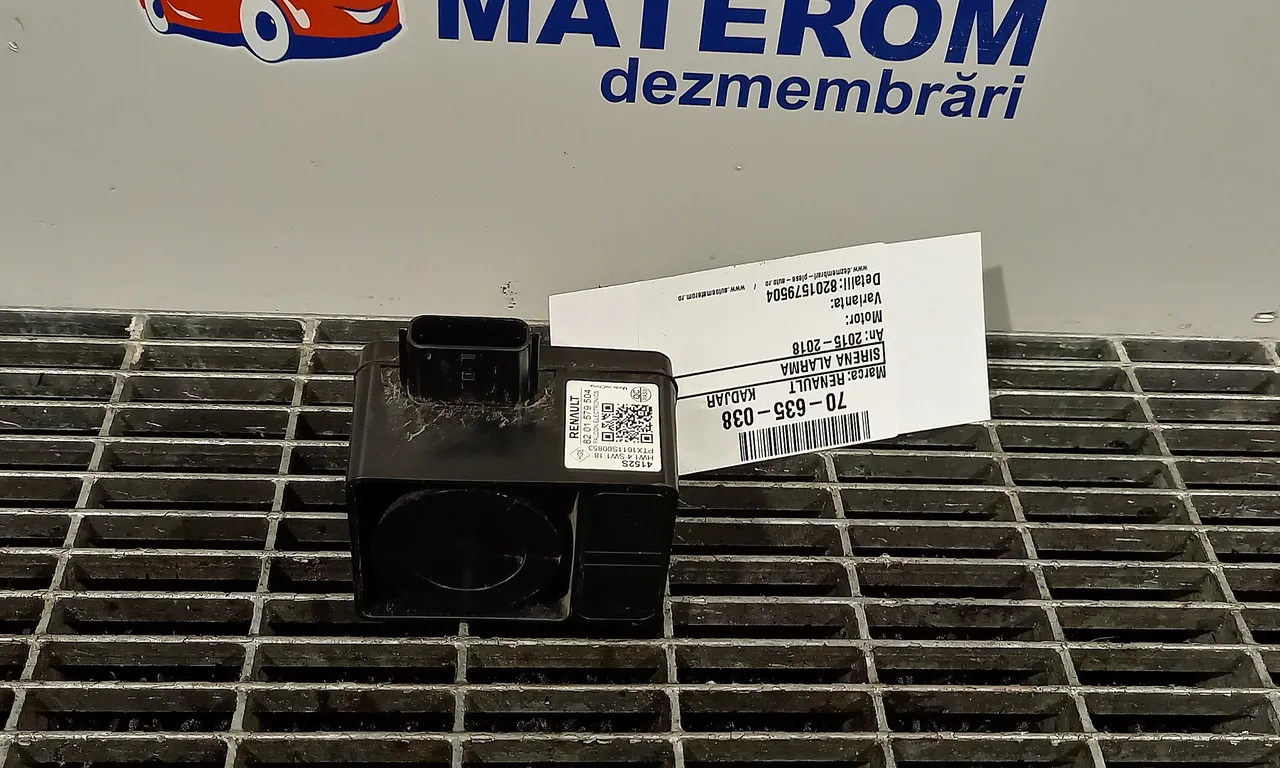 SIRENA ALARMA RENAULT KADJAR 2015-2018