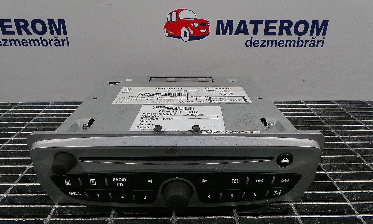 RADIO CD RENAULT MEGANE III 2008-2016