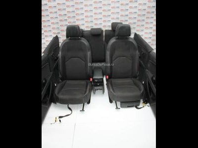 Interior din piele si textil SEAT LEON 2012-2021, vedere frontata