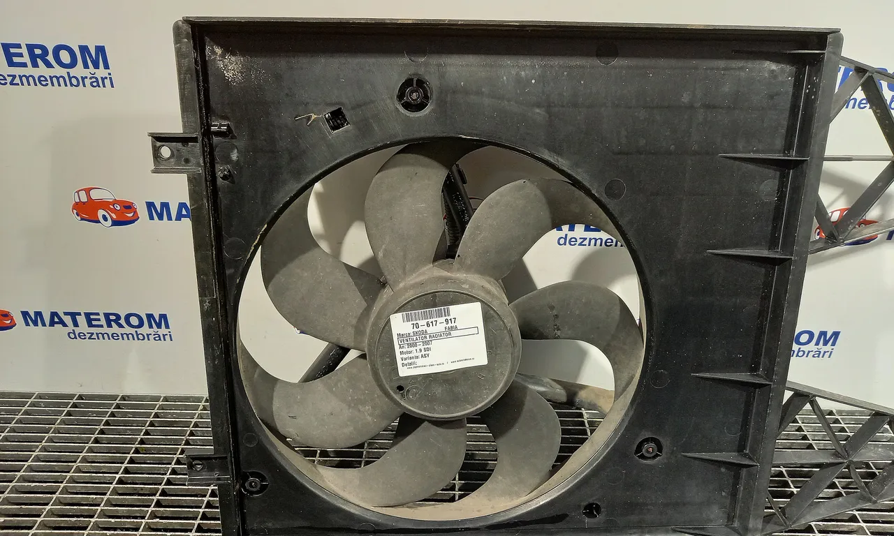 VENTILATOR RADIATOR SKODA FABIA I 2000-2007