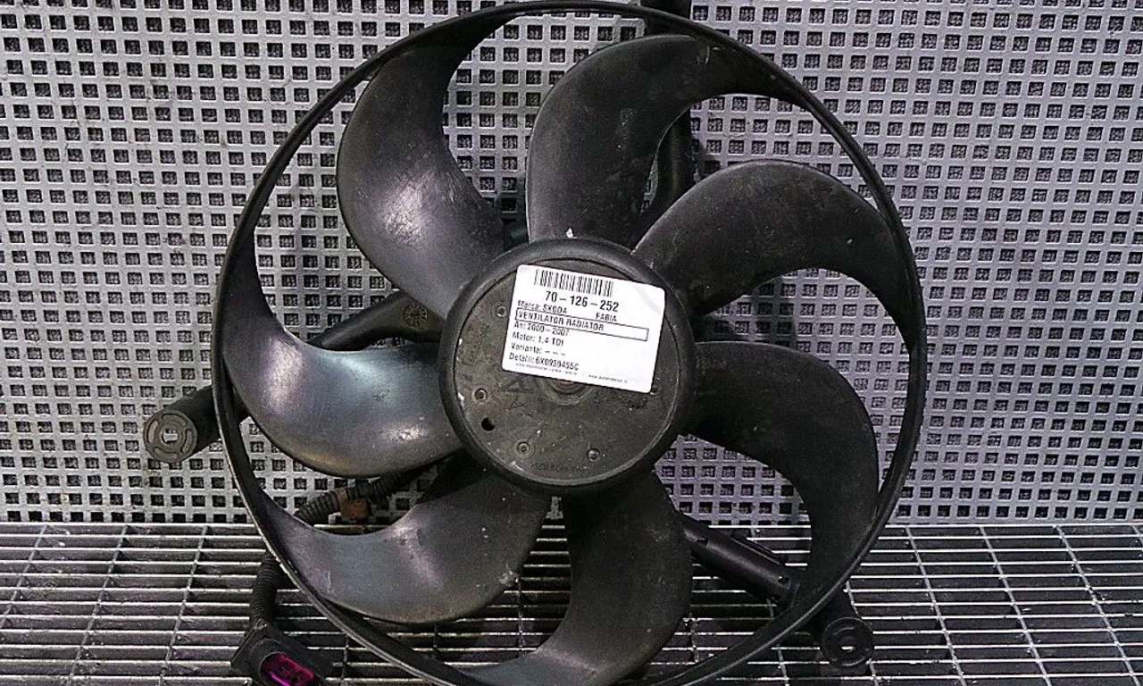 VENTILATOR RADIATOR SKODA FABIA I 2000-2007