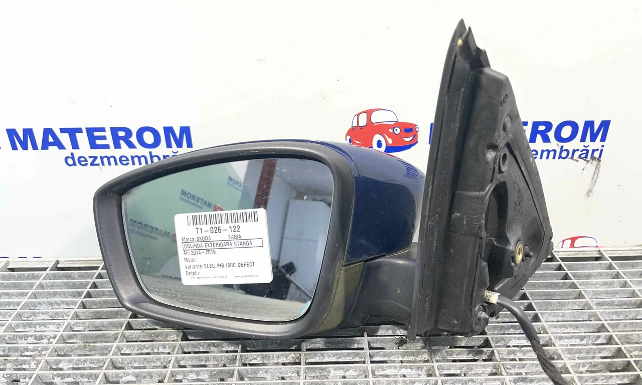 OGLINDA EXTERIOARA STANGA SKODA FABIA III 2014-2021