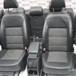 Interior din piele si material textil SKODA OCTAVIA II 2004-2013, vedere frontata