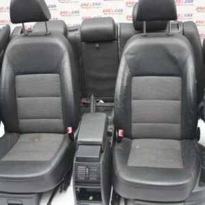 Interior din piele si material textil SKODA OCTAVIA II 2004-2013, vedere frontata