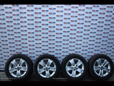 Set jante aliaj R15 SKODA OCTAVIA II 2004-2013 oe 1Z0601025S, vedere frontata