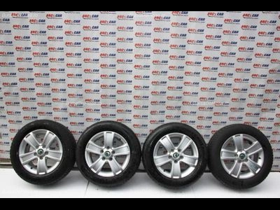 Set jante aliaj R15 SKODA OCTAVIA II 2004-2013 oe 1Z0601025S, vedere frontata