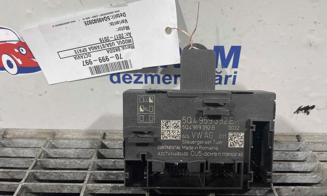 MODUL USA/STANGA SPATE SKODA OCTAVIA III 2012-2021
