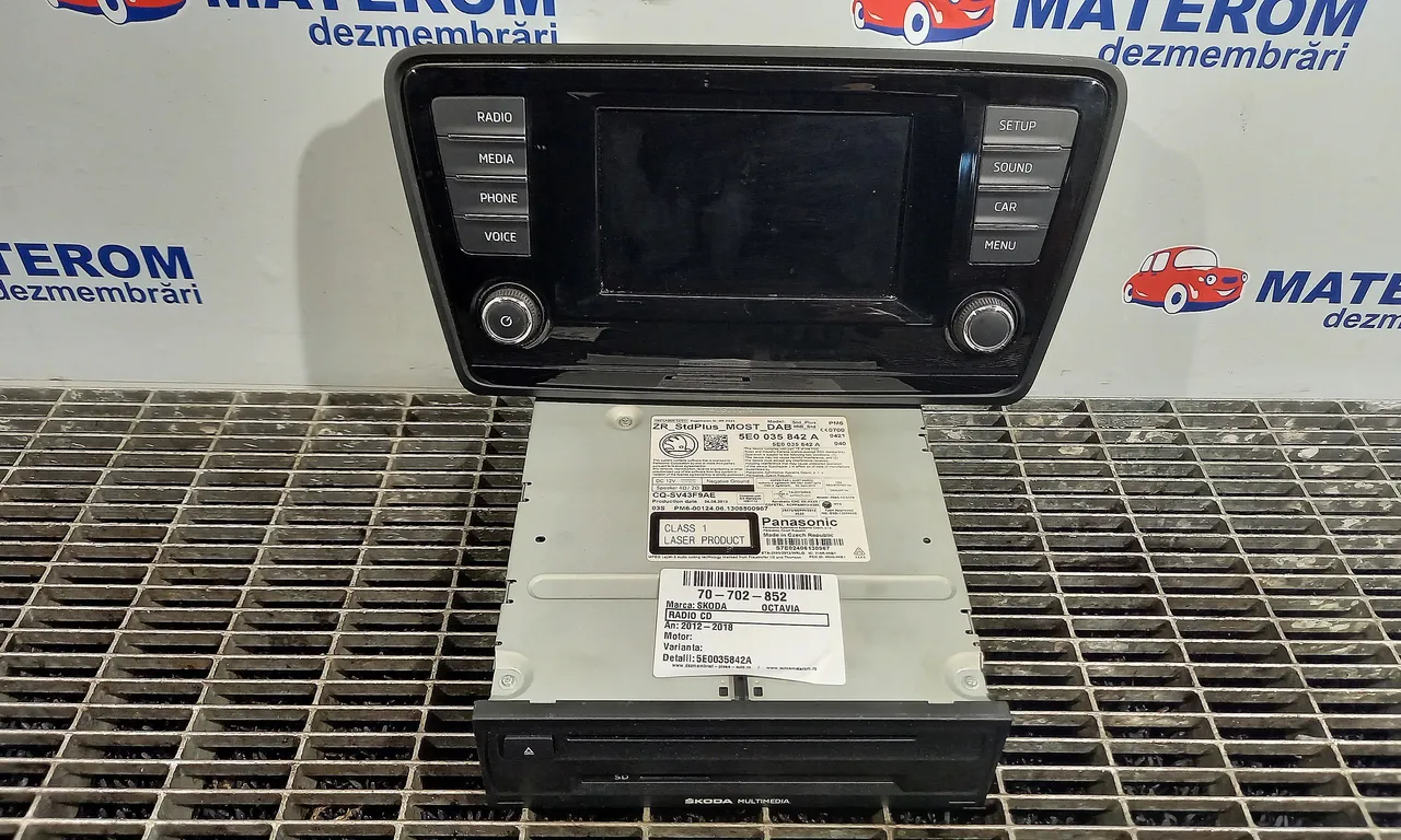 RADIO CD SKODA OCTAVIA III 2012-2021