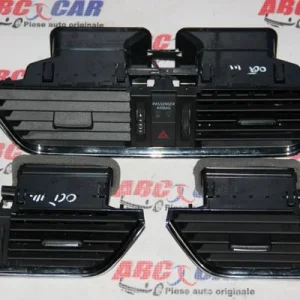 Set grile aer bord SKODA OCTAVIA III 2012-2021 5E0820951C, vedere frontata