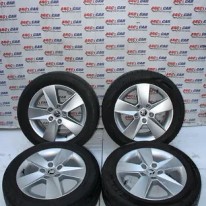 Set jante aliaj R16 SKODA OCTAVIA III 2012-2021 5E0601025H, vedere frontata