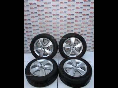 Set jante aliaj R16 SKODA OCTAVIA III 2012-2021 oe 5E0601025H, vedere frontata