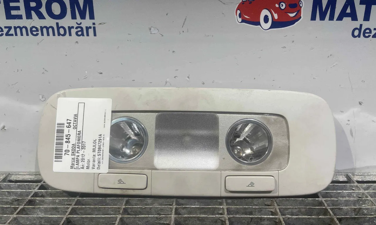 LAMPA PLAFONIERA SKODA OCTAVIA III 2012-2020