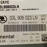 CALCULATOR MOTOR SKODA RAPID 1.6 TDI 2011-2017 oe-03L906023LN, vedere laterala