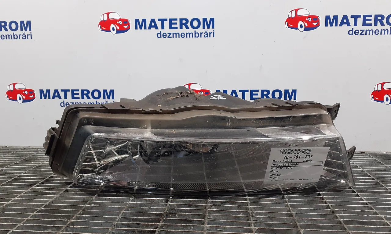HALOGEN STANGA SKODA RAPID 2011-2017