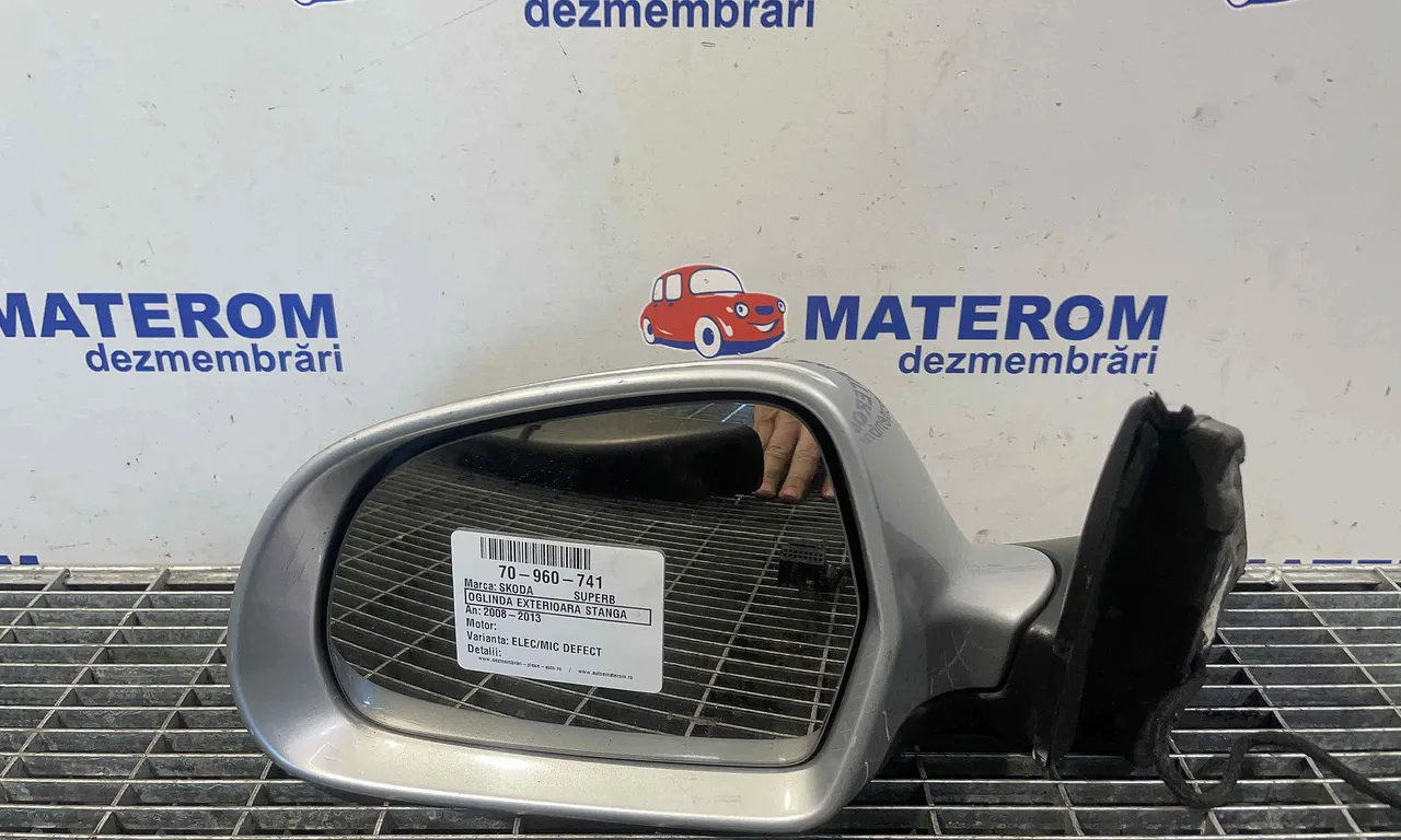 OGLINDA EXTERIOARA STANGA SKODA SUPERB II 2008-2015