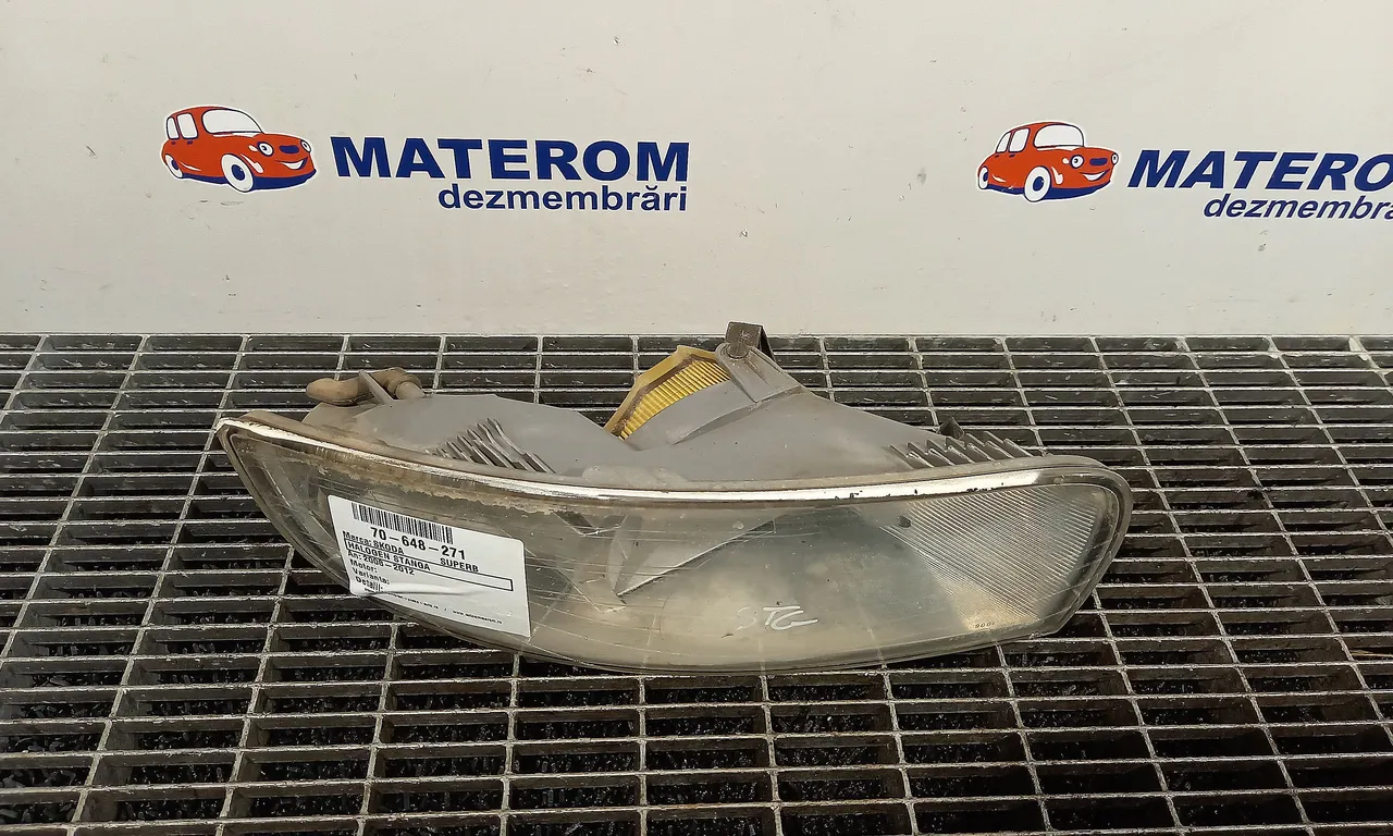 HALOGEN STANGA SKODA SUPERB II 2008-2015