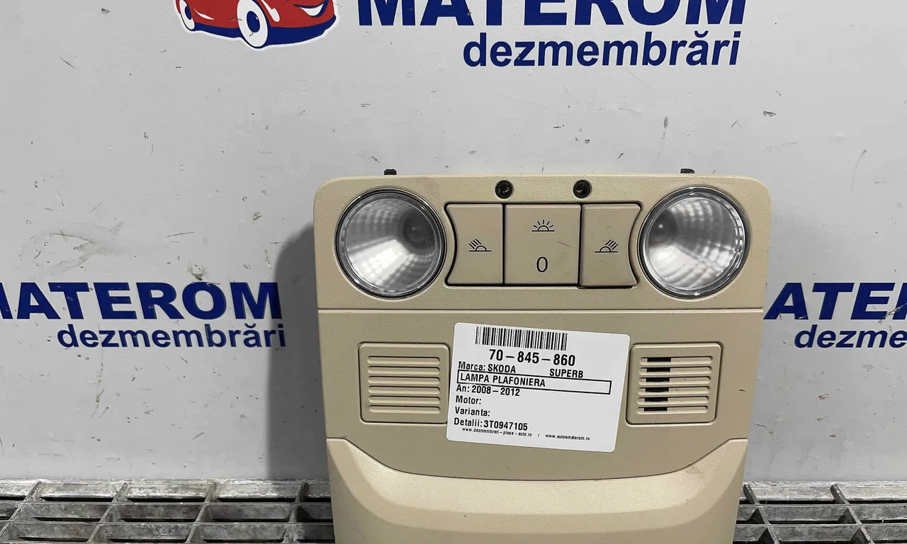 LAMPA PLAFONIERA SKODA SUPERB II 2008-2015