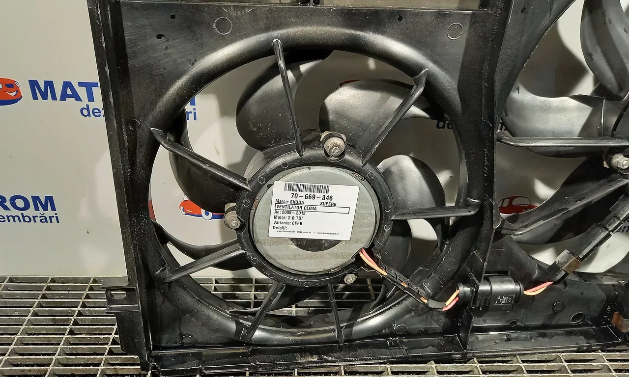 VENTILATOR CLIMA SKODA SUPERB II 2008-2015