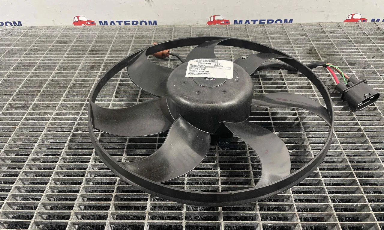 VENTILATOR RADIATOR SKODA SUPERB II 2008-2015
