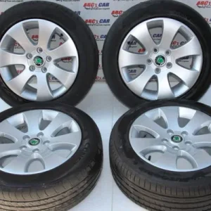 Set jante aliaj R16 SKODA SUPERB II 2008-2015 3T0601025, vedere frontata